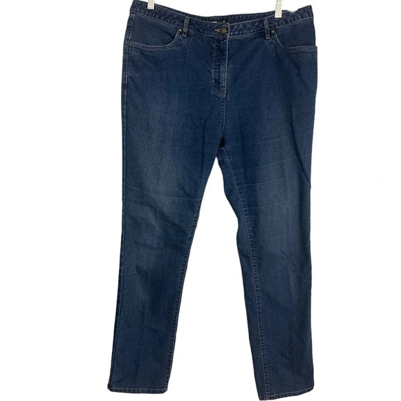 Rohan Women’s Straight Leg Blue Jeans Sun Protective Clothing UPF 40+ Size  16R - Picture 1 of 9